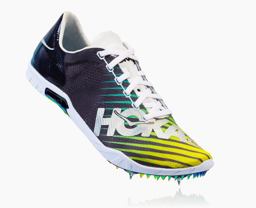 Hoka One One Çivili Koşu Ayakkabısı Erkek Siyah/Beyaz - Speed Evo R - LP7863019